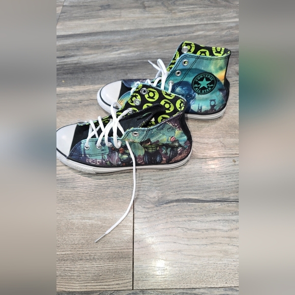 Converse Green Lantern DC Comics Chuck Taylor Sneakers Kids 3 - Picture 5 of 12